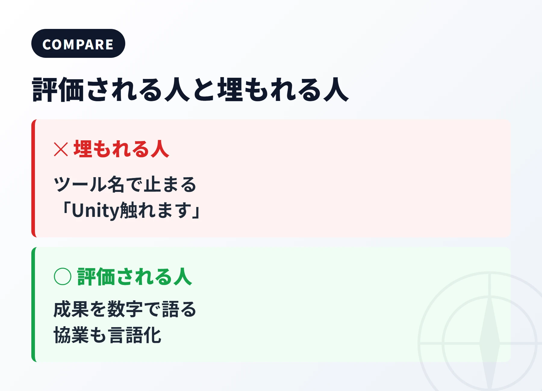 評価されるゲーム出身者と埋もれる人の違い